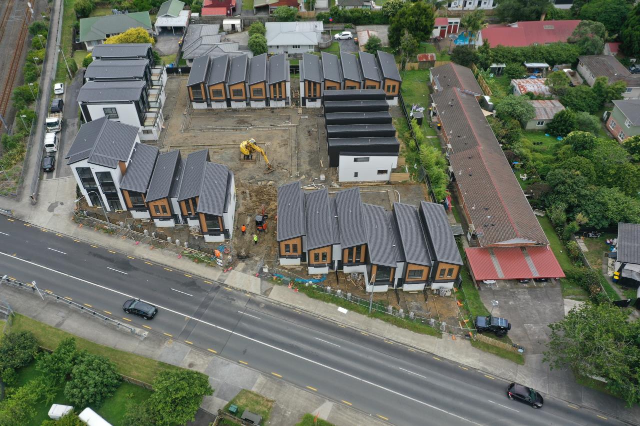 Multiple Houses Under Construction